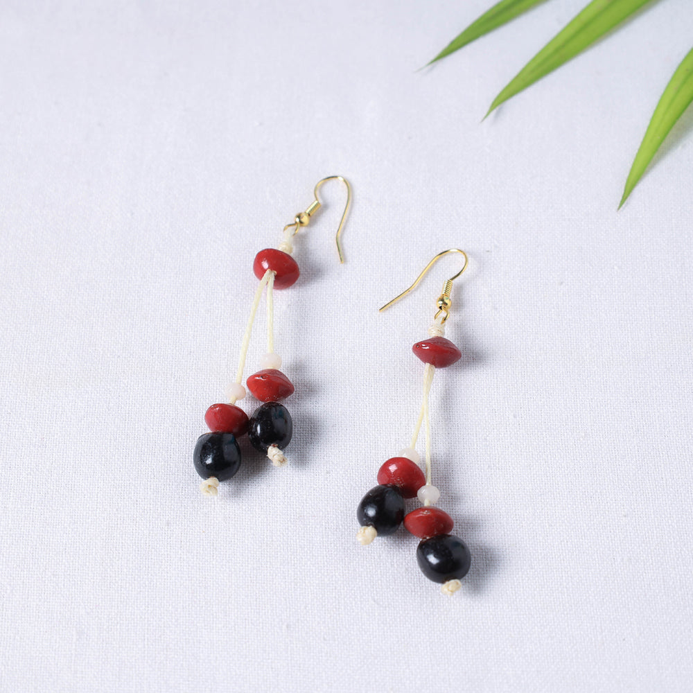 Handmade Natural Adenanthera Pavonina Seeds Earrings