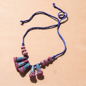  Gamcha Fabric & Beadwork Handmade Necklace 