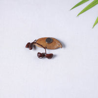 Handmade Natural Seeds Whale Fridge Magnet