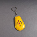Yellow Handcrafted Kutch Leather Keychain 