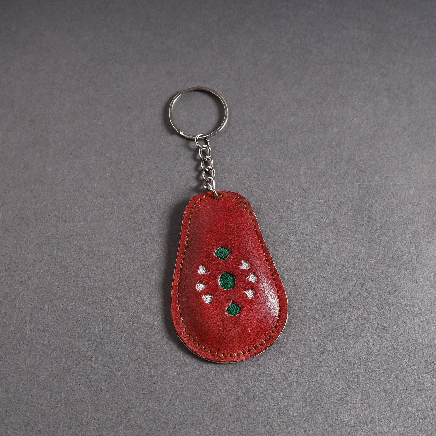Handcrafted Kutch Leather Keychain