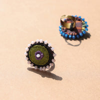 embroidered beadwork ring