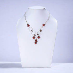 Handmade Natural Adenanthera Pavonina Seeds Necklace Set