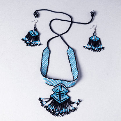Neemuch Handmade Beadwork Necklace Set by Pushpa Harit