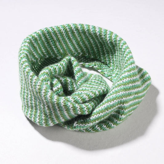 Green - Kumaun Hand-knitted Woolen Neck Warmer