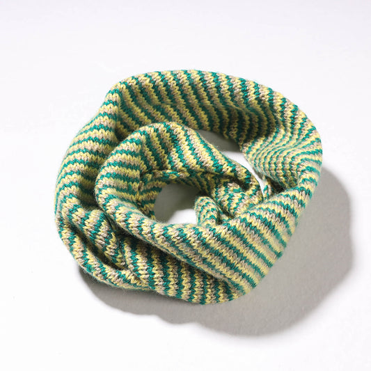 Green - Kumaun Hand-knitted Woolen Neck Warmer