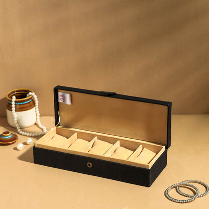 Handpainted Kalamkari Ghicha Silk Watch box