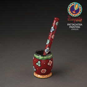  Odisha Pattachitra Painting Stainless Steel Toral Khalbatta Dholak 