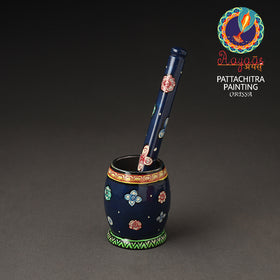  Odisha Pattachitra Painting Stainless Steel Toral Khalbatta Dholak 