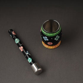  Odisha Pattachitra Painting Stainless Steel Toral Khalbatta Dholak 