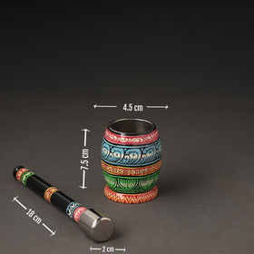  Odisha Pattachitra Painting Stainless Steel Toral Khalbatta Dholak 