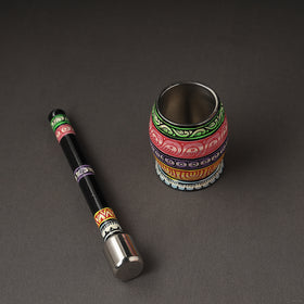  Odisha Pattachitra Painting Stainless Steel Toral Khalbatta Dholak 