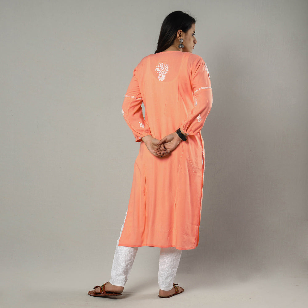 chikankari embroidered kurta