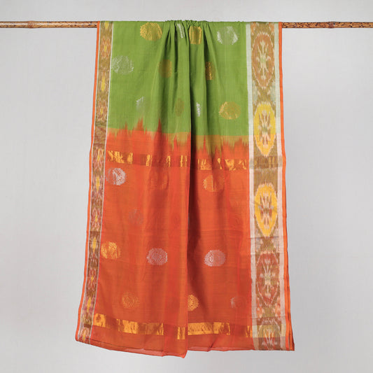 Multicolor - Traditional Venkatagiri Pure Handloom Cotton Zari Buti Saree