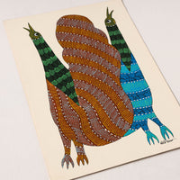 Original Gond Folk Art Painting by Choti Tekam (14 x 10 in)