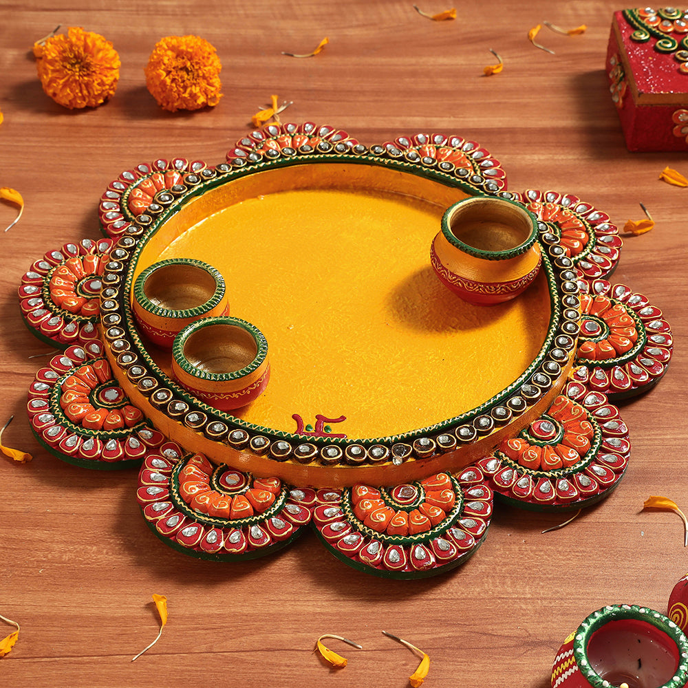 Handpainted Pooja Thaali