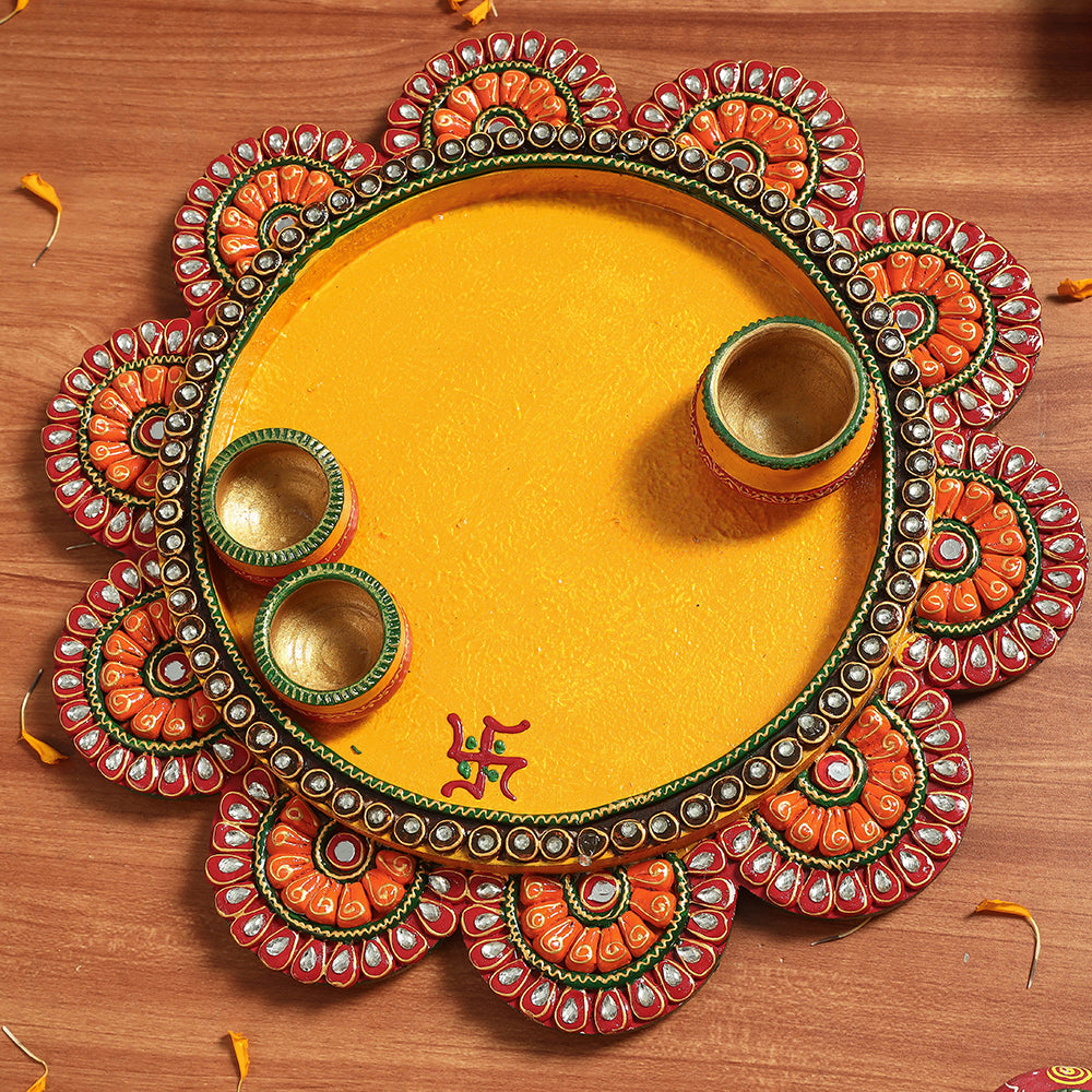 Handpainted Pooja Thaali