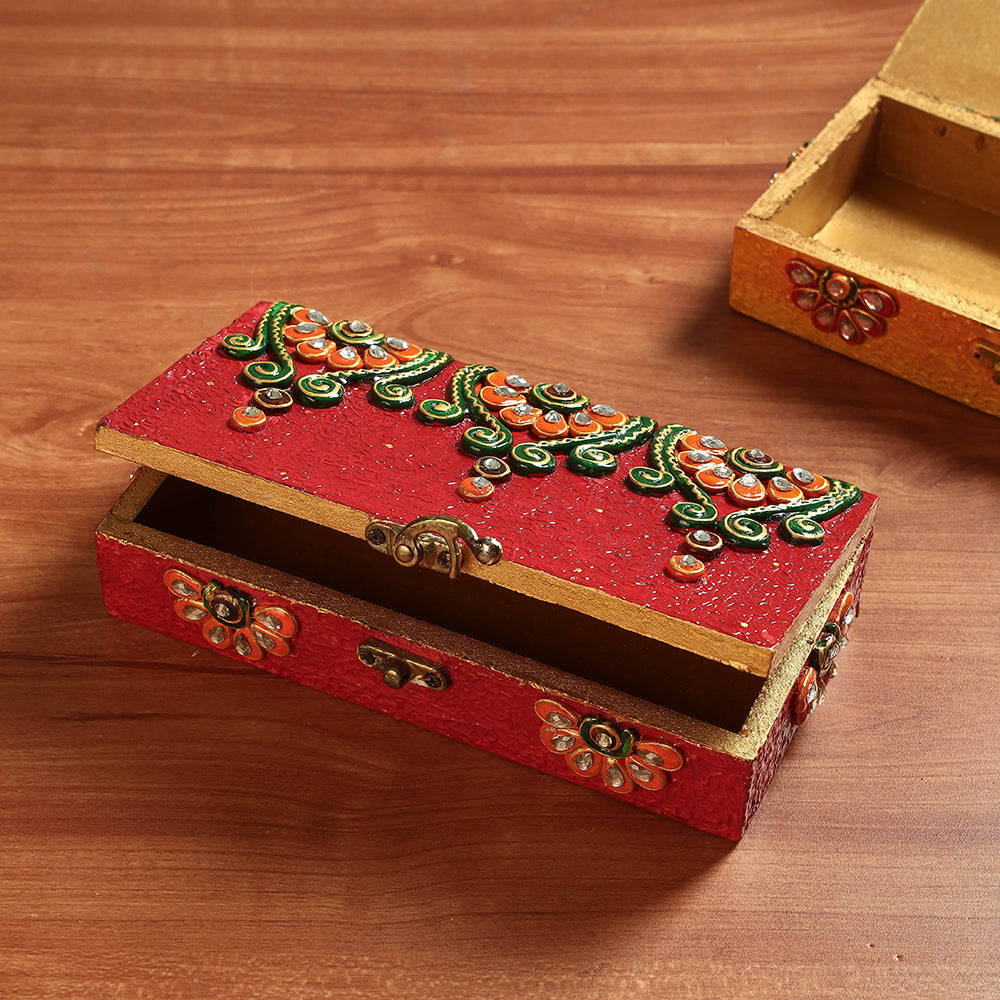 wooden jewellery box 