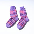  Purple Kumaun Hand Knitted Woolen Socks - Kids