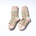  Beige Kumaun Hand Knitted Woolen Socks - Kids