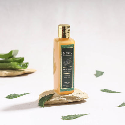 Natural Handmade Aloe Neem Face Wash - For Acne Prone Skin