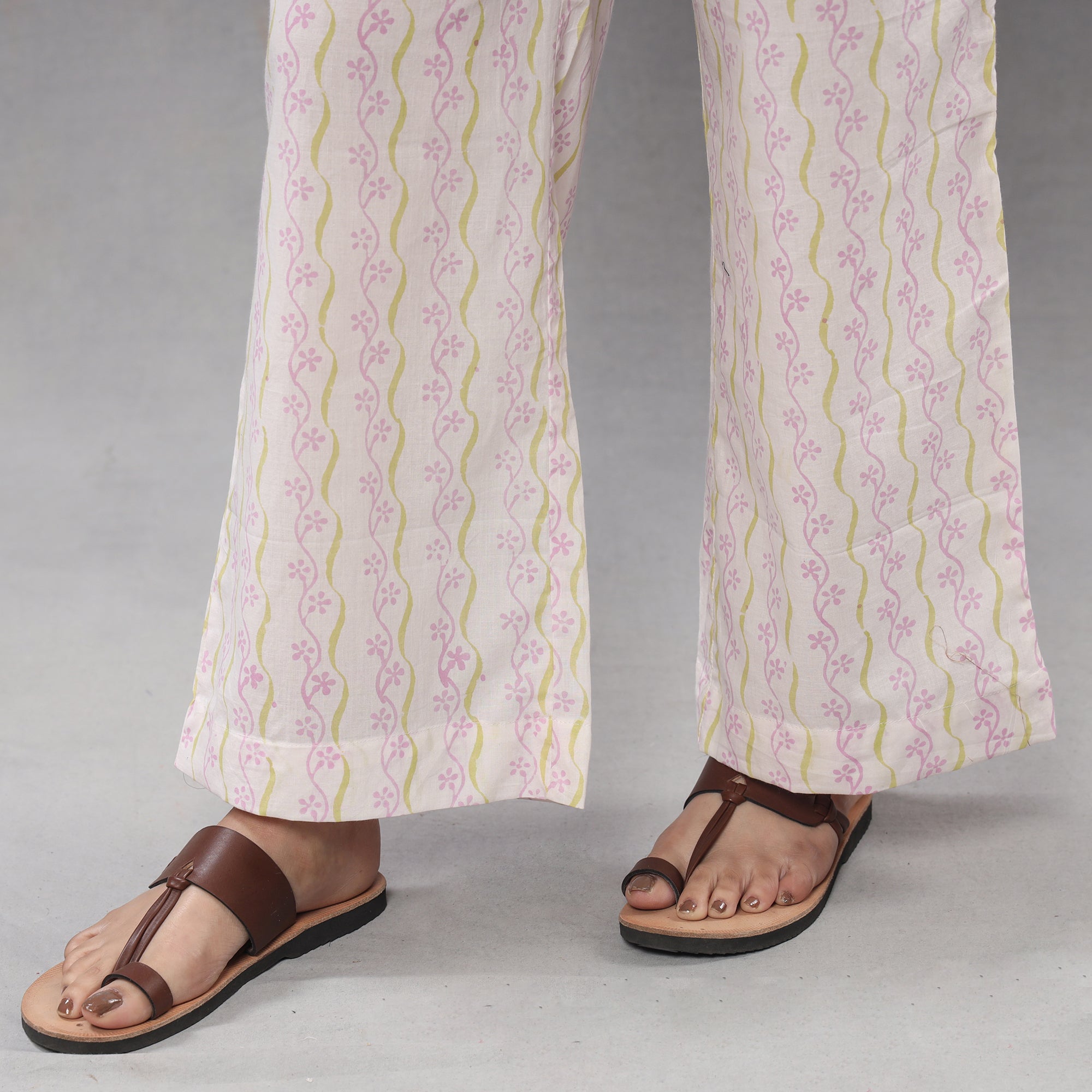 Yellow - sanganeri printing maheshwari silk kurta