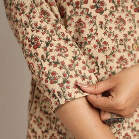 Buy Pedana Kalamkari Block Printed Cotton Kurta with Palazzo Set Online at iTokri.com
