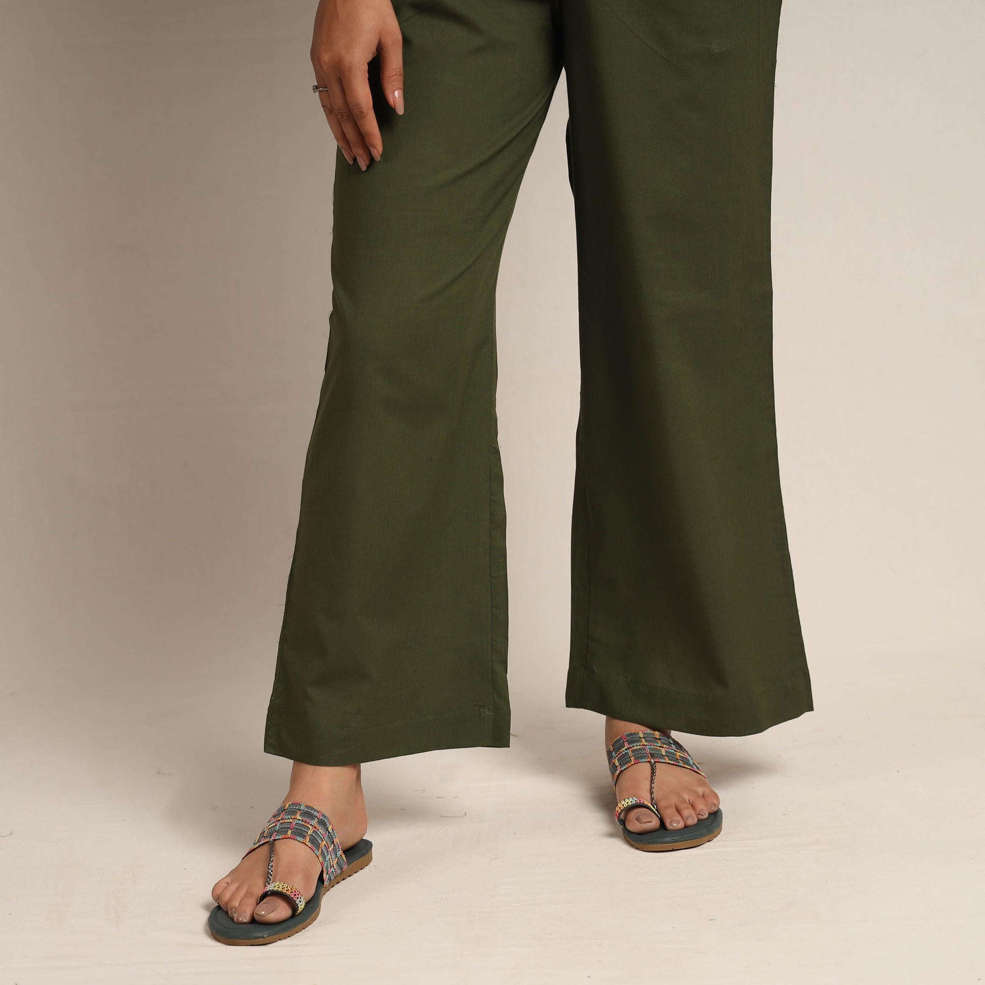  Pedana Kalamkari Block Printed Cotton Kurta with Palazzo Set Online at iTokri.com