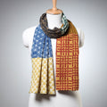 Akola Block Printed Patchwork Cotton Stole