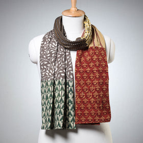  Akola/Pipad Block Printed Patchwork Cotton Stole Online at iTokri.com