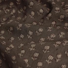 Buy Mulberry Silk Cotton Akola Hand Block Printed Handloom Fabric Online at iTokri.com