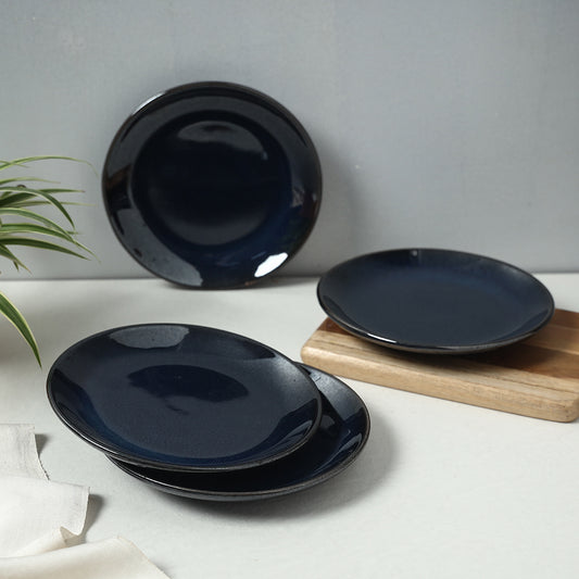 Ceramic Hand Glazed Plates (Set of 4)