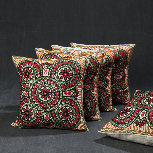 Aari Embroidered Cushion Cover 