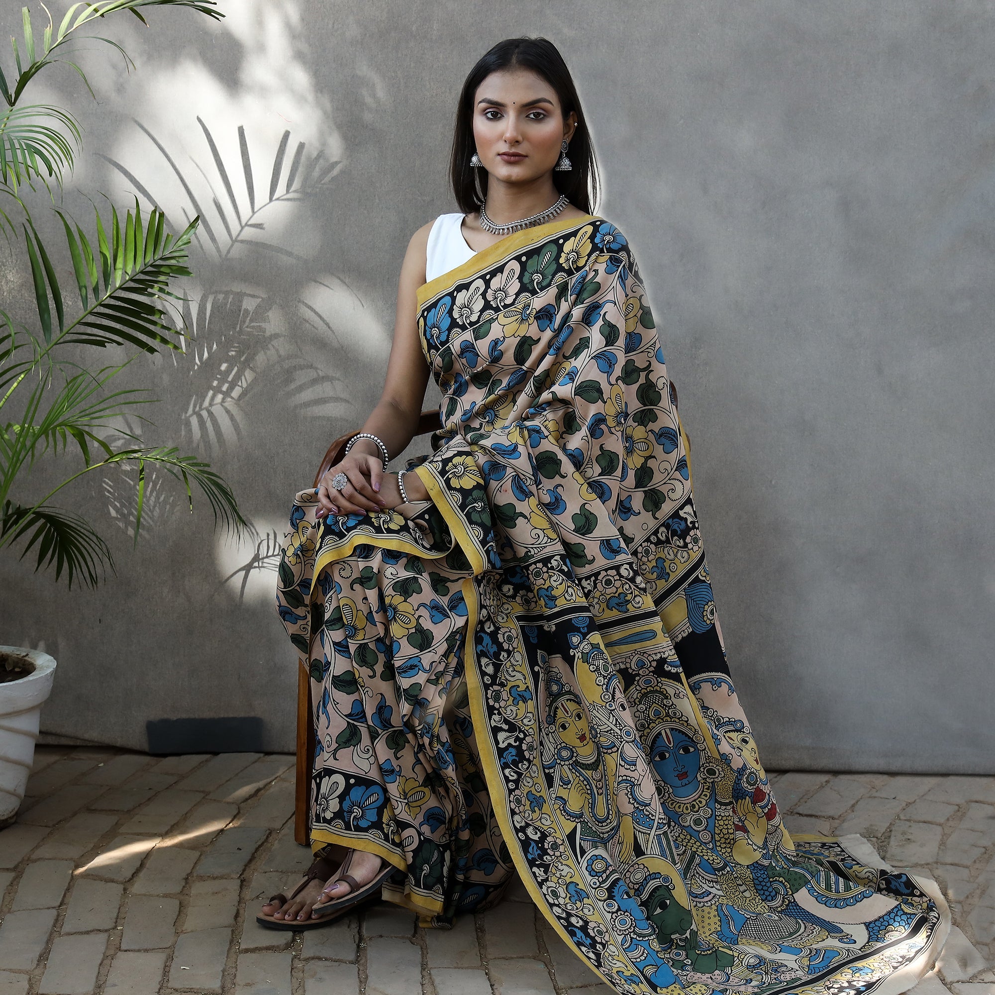 Buy Chanderi Silk Sarees| Pure Chanderi Silk Sarees Online | IndyVogue