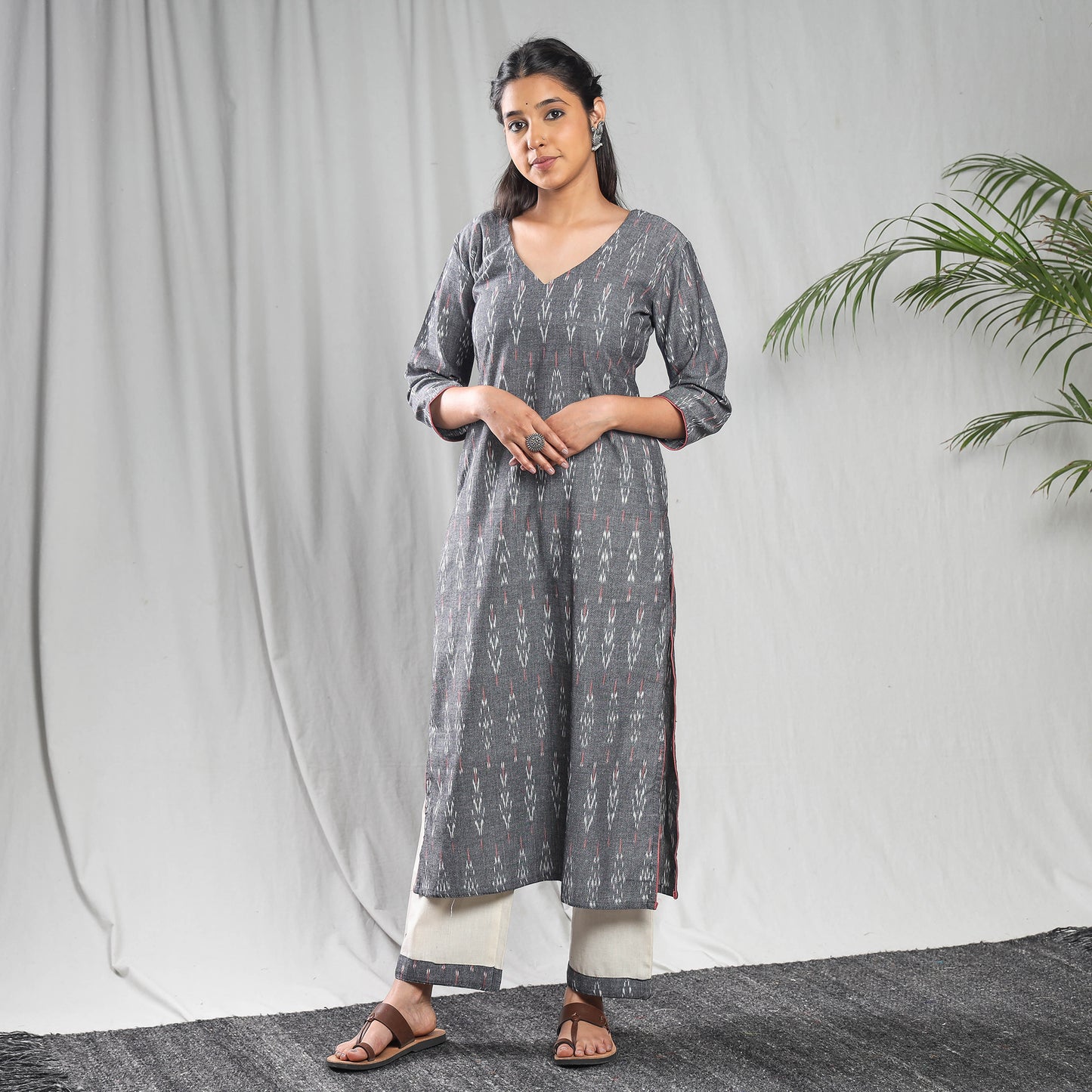 Pochampally Ikat Kurta Set