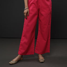  Kota Doria Embroidery Silk Kurta with Palazzo & Dupatta Set 