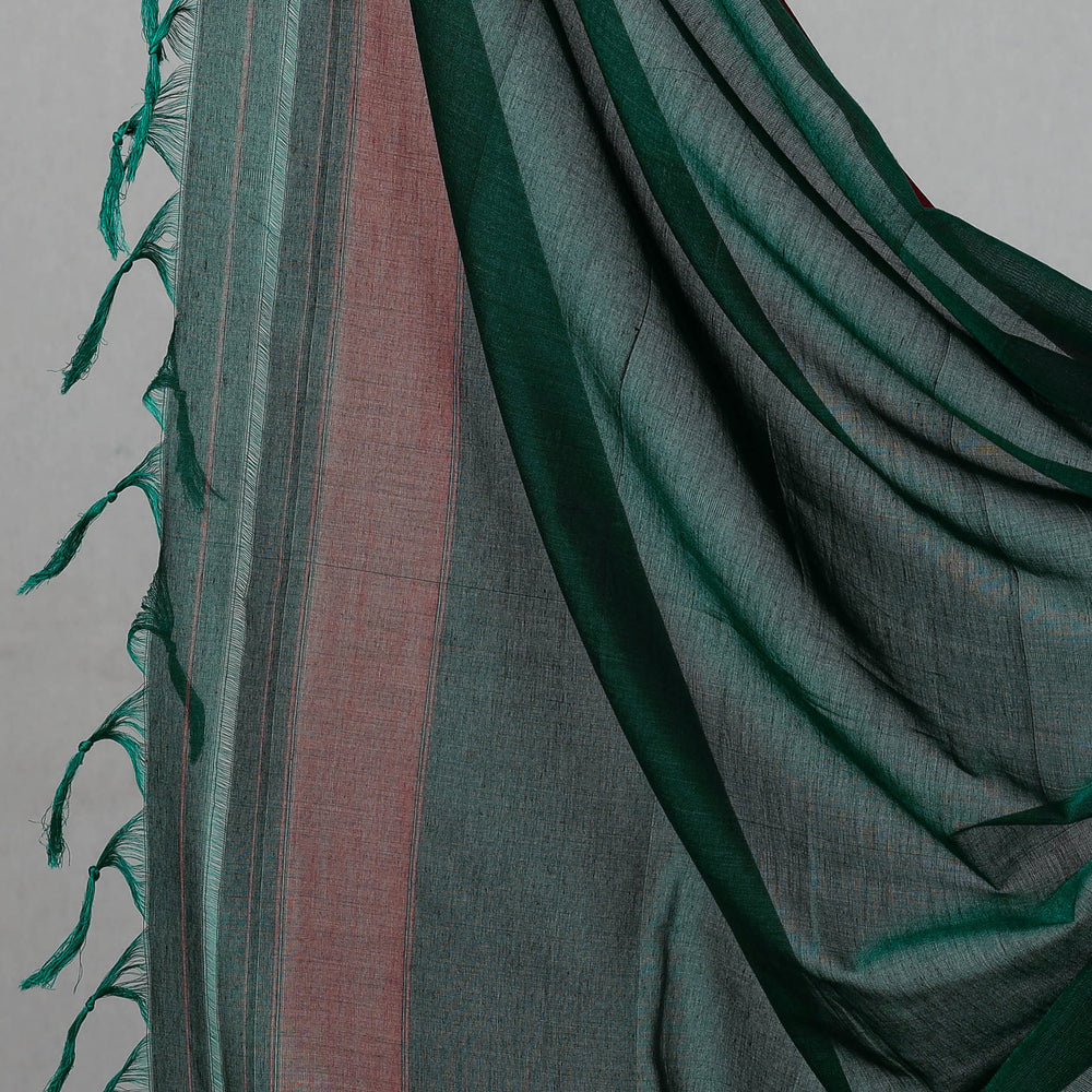 Green - 3pc Traditional Cotton Dharwad Dress Material 03