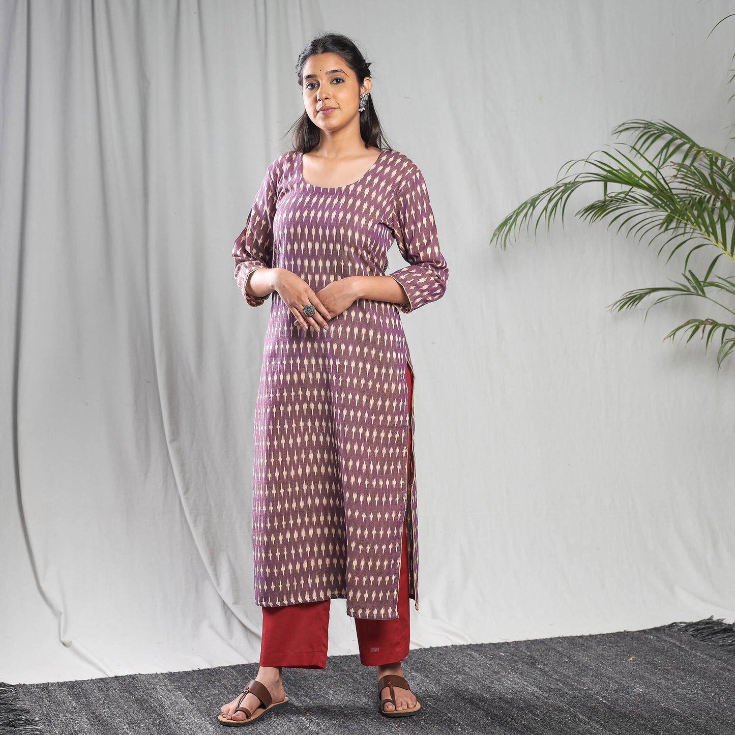 Pochampally Ikat Kurta Set