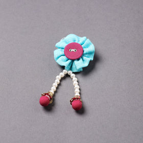 Handmade Beadwork Flower Saree Pin 