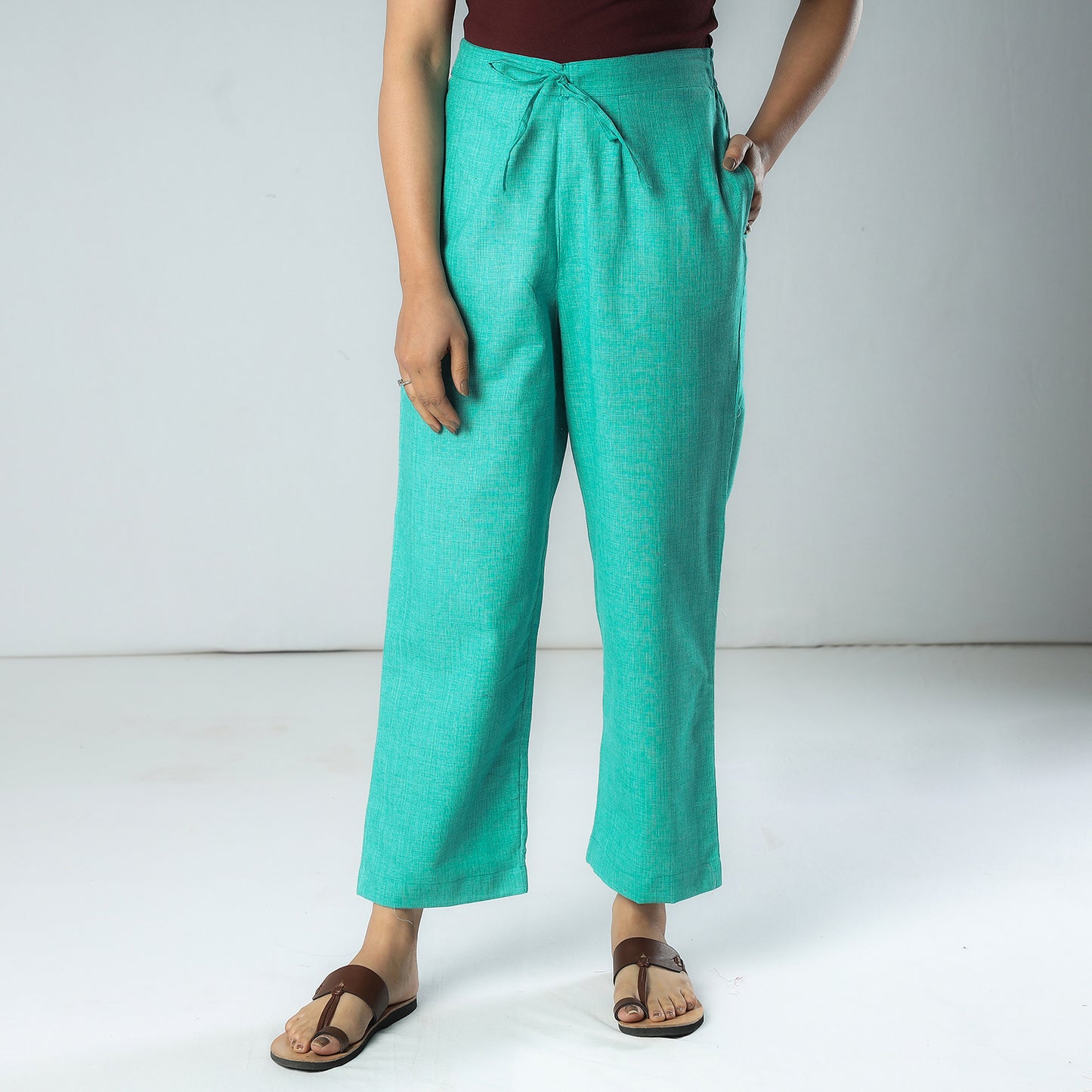 Plain Dyed Cotton Relaxed Fit Pant