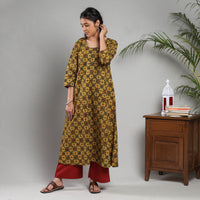 Ajrakh Block Printing Cotton Kurta with Palazzo Set
 