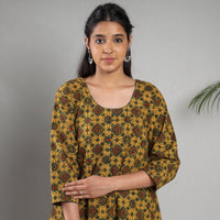 Ajrakh Block Printing Cotton Kurta with Palazzo Set
 