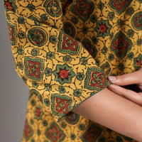 Ajrakh Block Printing Cotton Kurta with Palazzo Set
 