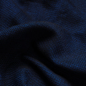 Blue - Kumaun Handwoven Pure Merino Woolen Fabric