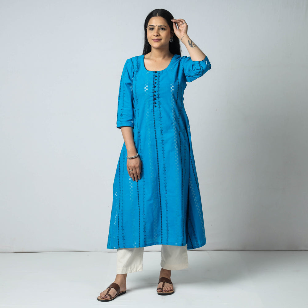 jacquard kurta