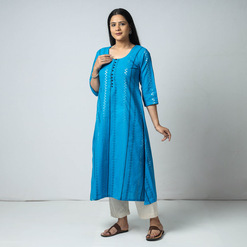 jacquard kurta