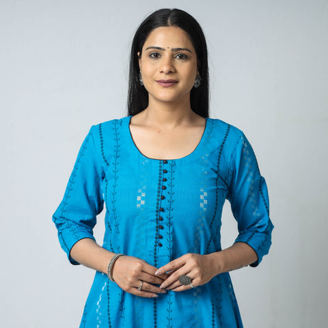 jacquard kurta