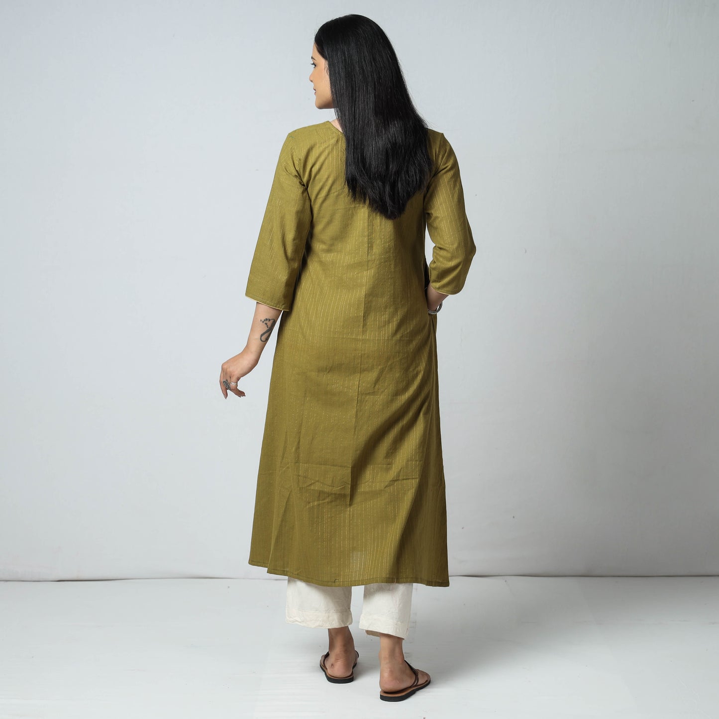 jacquard kurta