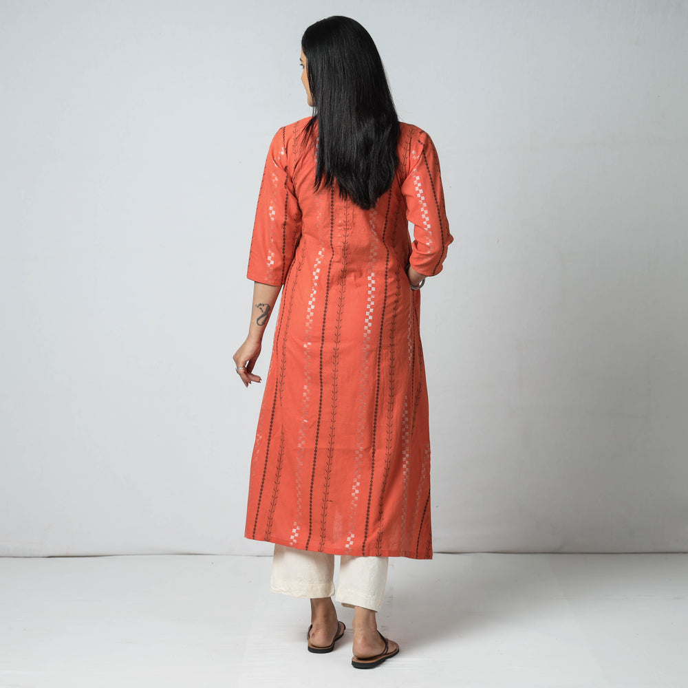 jacquard kurta