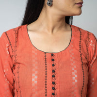 jacquard kurta